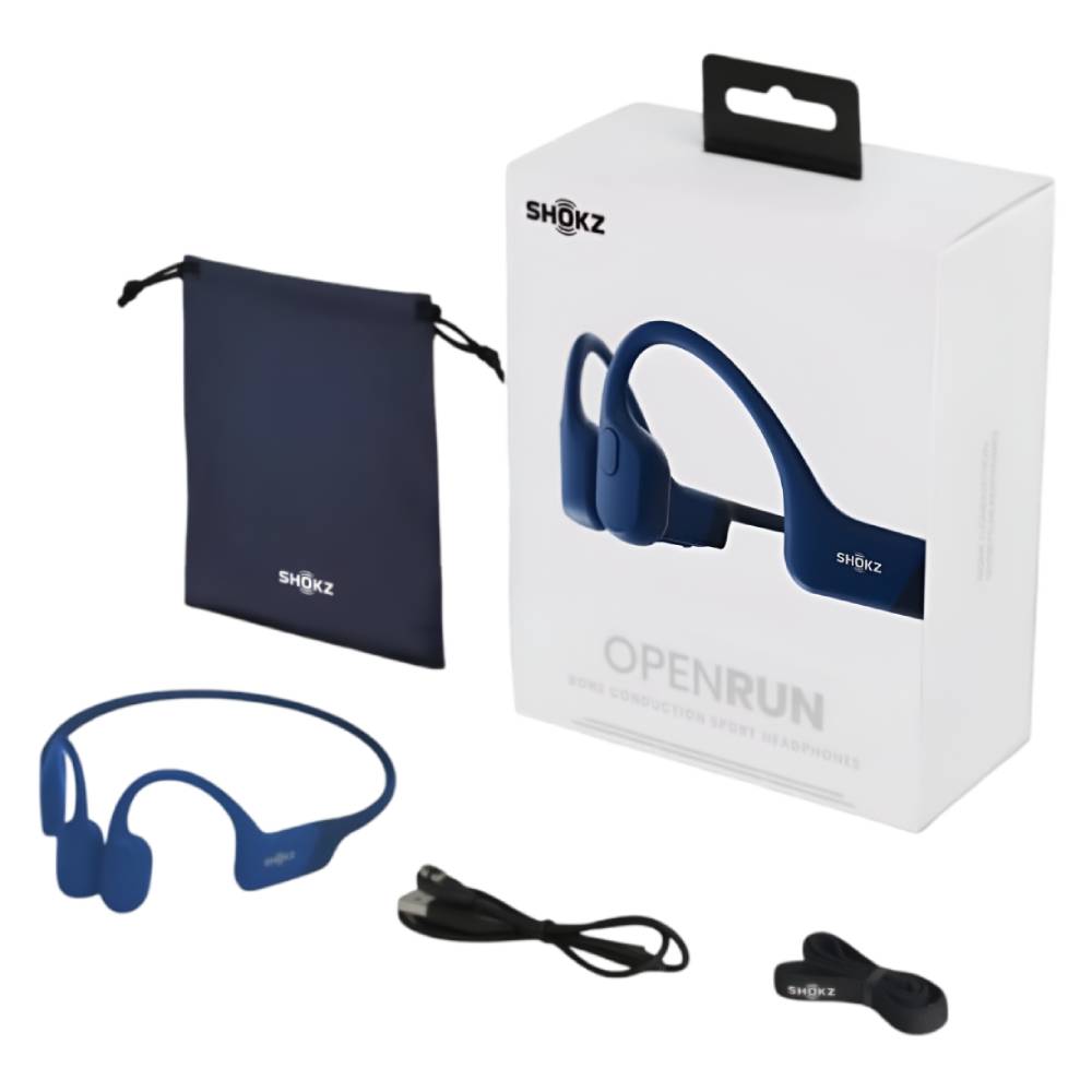 SHOKZ OpenRun Wireless Open-Ear Headphones - Blue Eclipse