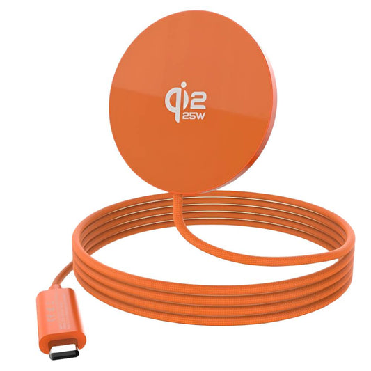 Soka 25W Qi2 Magnetic Wireless Charger - Orange