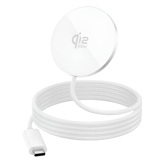 Soka 25W Qi2 Magnetic Wireless Charger - White