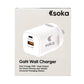 Soka Fast Wall Charger Gan3 35W USB-C PD + USB-A QC27W (Max 15W) - White