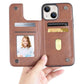 Soka Hanman Card Leather Case (Suits iPhone 15 Plus) - Brown