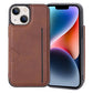 Soka Hanman Card Leather Case (Suits iPhone 15 Plus) - Brown
