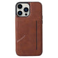 Soka Hanman Card Leather Case (Suits iPhone 15 Pro) - Brown