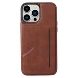 Soka Hanman Card Leather Case (Suits iPhone 15 Pro) - Brown