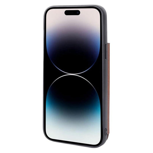 Soka Hanman Card Leather Case (Suits iPhone 15 Pro) - Brown