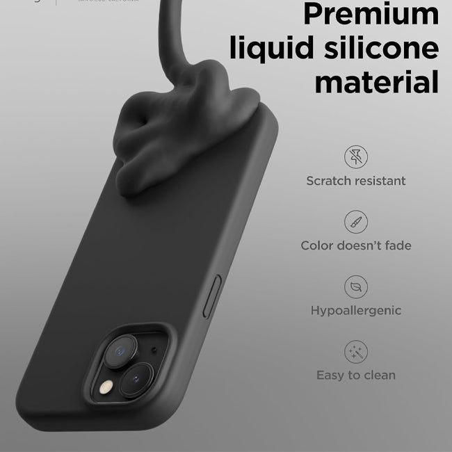 Soka Liquid Case (Suits iPhone 15 Plus) - Black