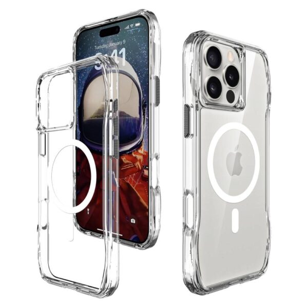 Soka Octagon Magsafe Case (Suits iPhone 16 Pro) - Clear