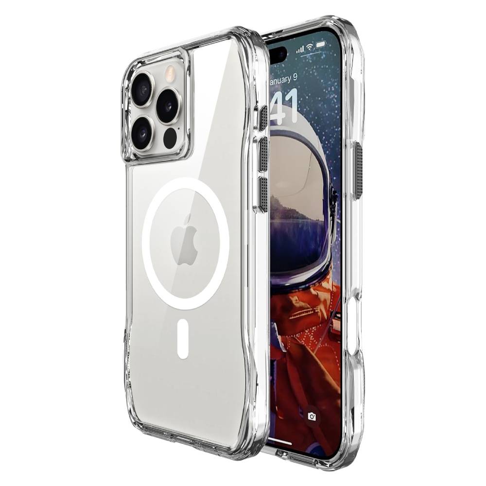 Soka Octagon Magsafe Case (Suits iPhone 16 Pro) - Clear