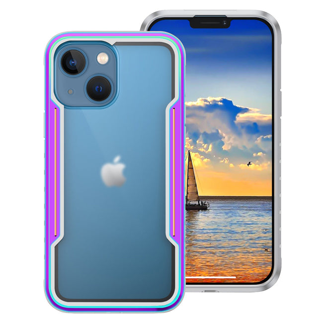 Soka Metal Case (Suits iPhone 15 Plus) - Rainbow