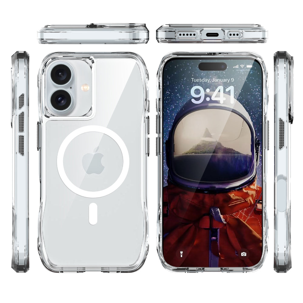 Soka Octagon Magsafe Case (Suits iPhone 16) - Clear