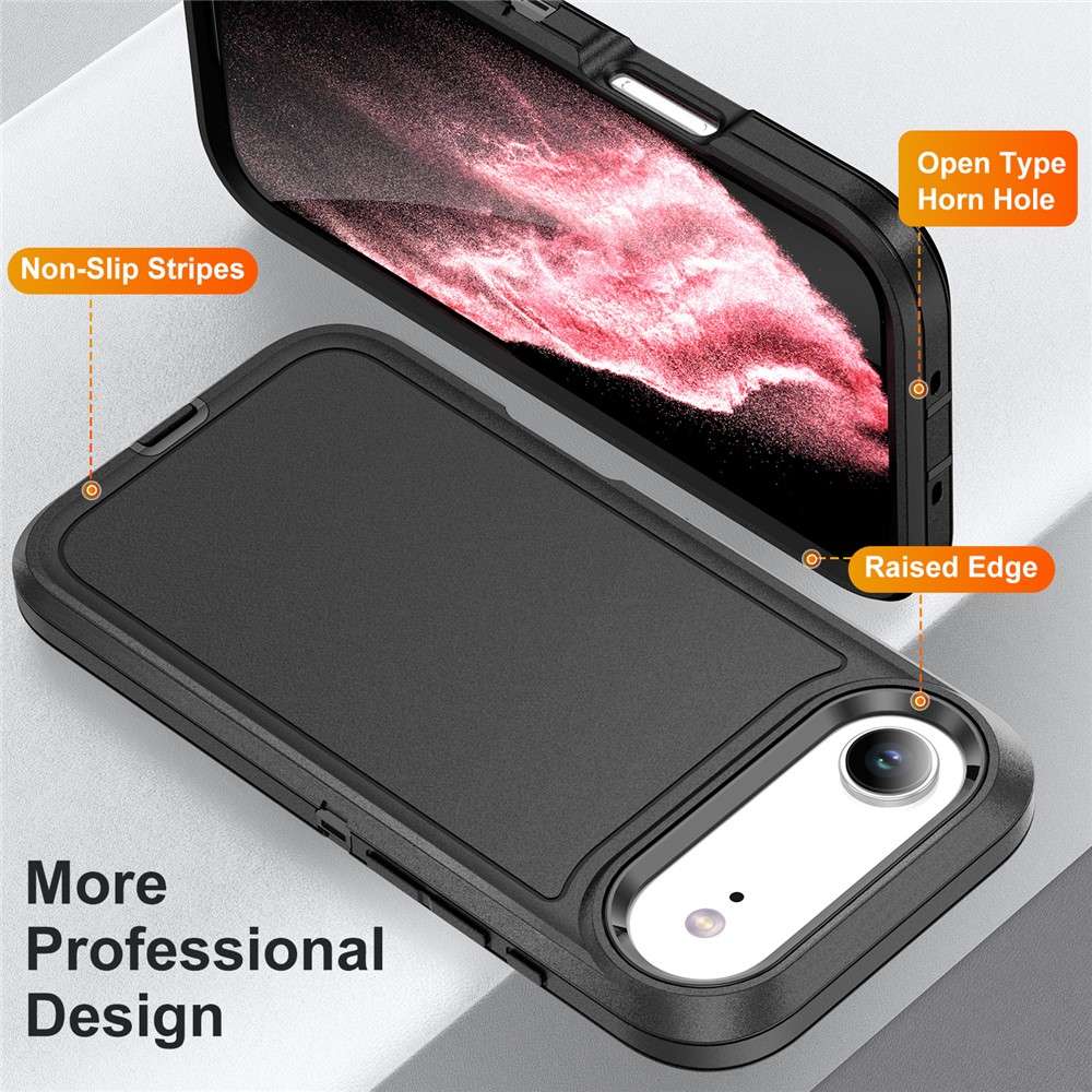 Soka Rugged Phone Case (Suits iPhone 17 Air) - Black