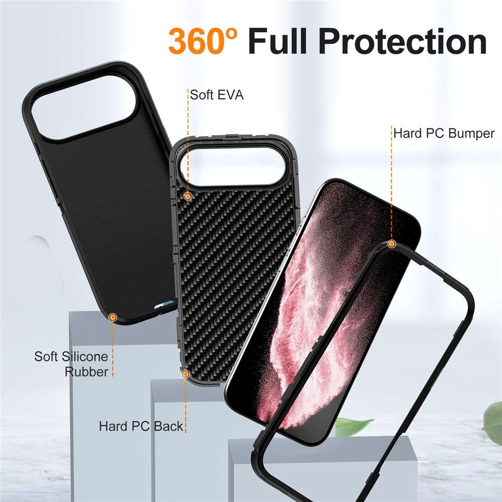 Soka Rugged Phone Case (Suits iPhone 17 Air) - Black
