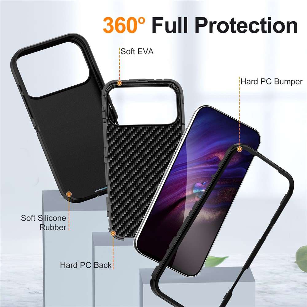 Soka Rugged Phone Case (Suits iPhone 17 Pro) - Black