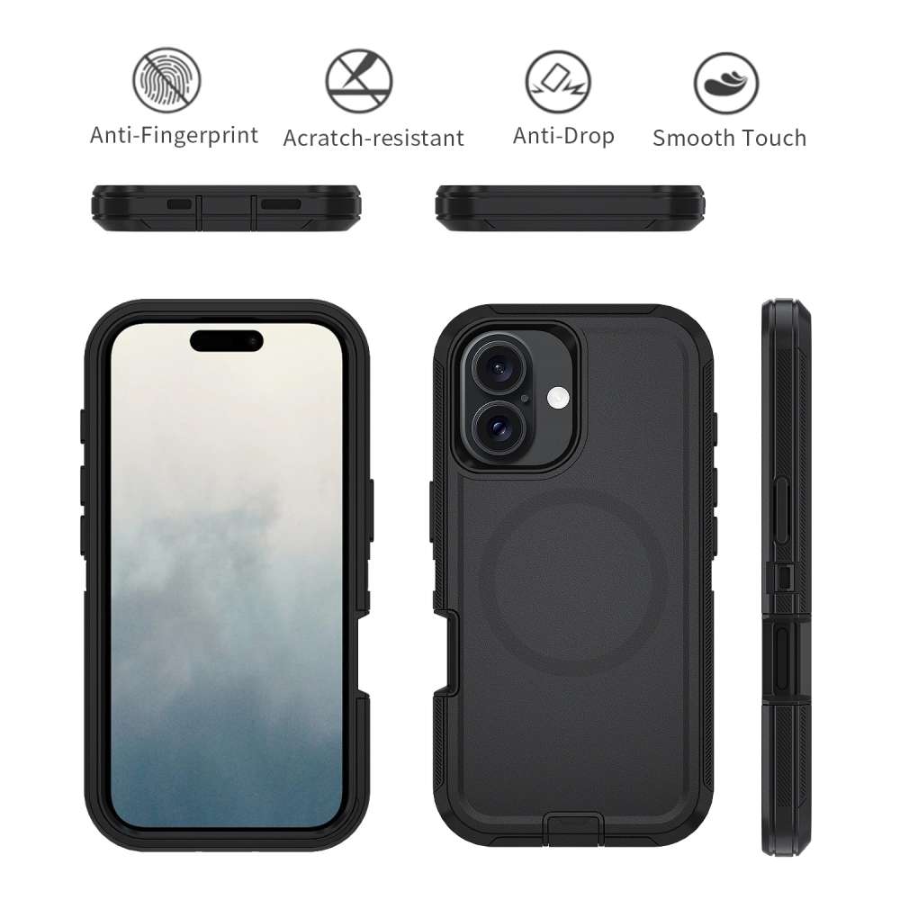 Soka Rugged Phone MagSafe Case (Suits iPhone 17) - Black