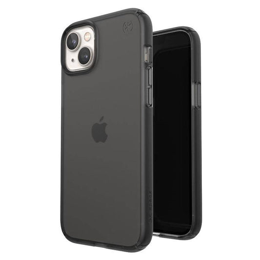 Speck Presidio Perfect Clear Mist Case with Microban Coating (Suits iPhone 14 Plus) - Obsidian Black