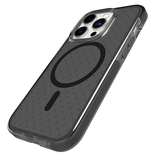 Tech21 Evo Check MagSafe Case (Suits iPhone 14 Pro) - Smokey Black