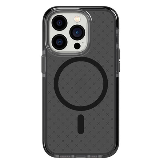 Tech21 Evo Check MagSafe Case (Suits iPhone 14 Pro) - Smokey Black