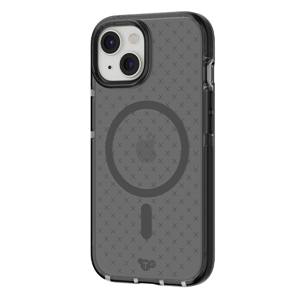 Tech 21 Evo Check MagSafe Case (Suits iPhone 15 Plus) - Smokey Black
