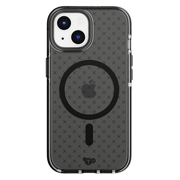 Tech 21 Evo Check MagSafe Case (Suits iPhone 15 Plus) - Smokey Black