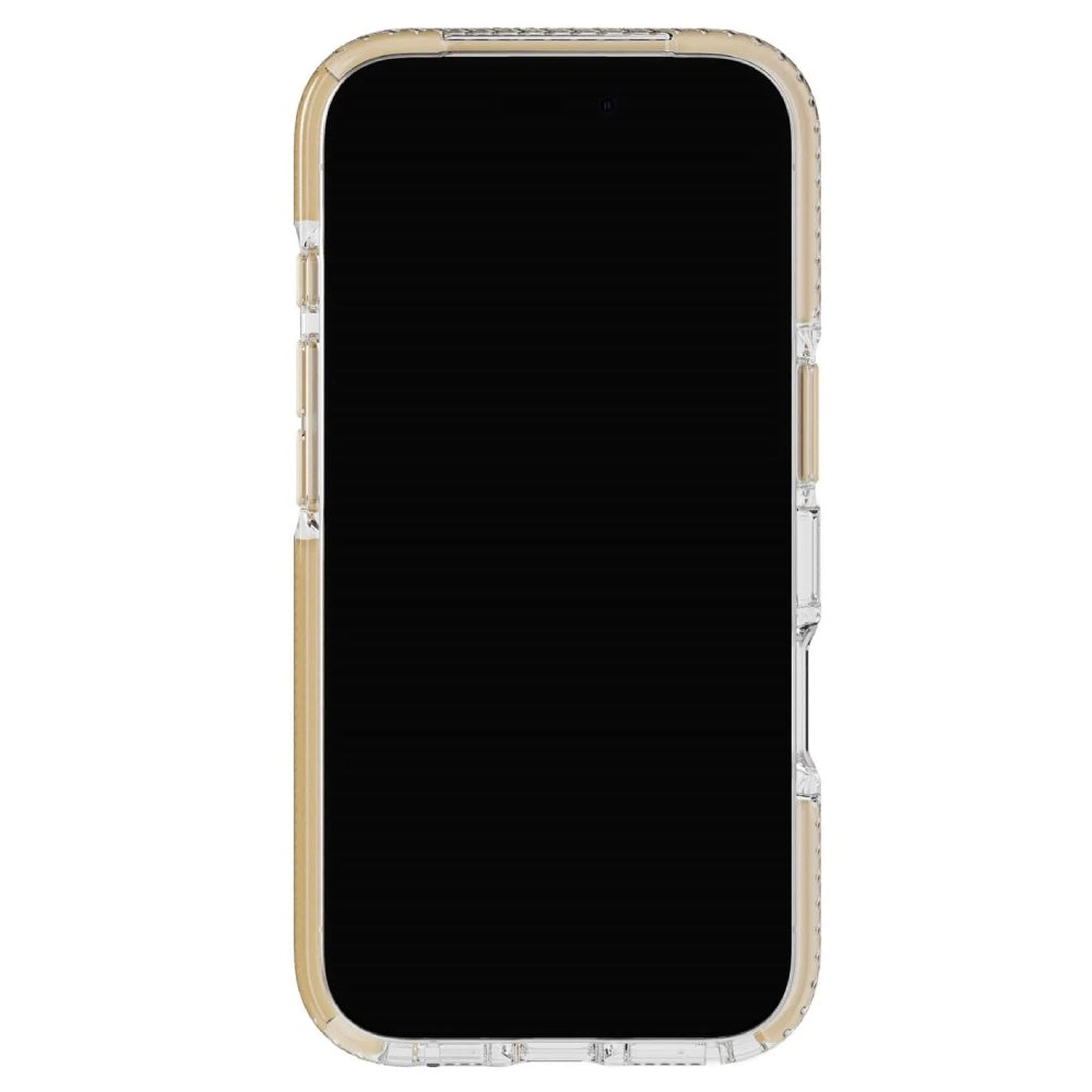 Tech21 EvoCrystal Magsafe Case (Suits iPhone 16) - Clear/Gold