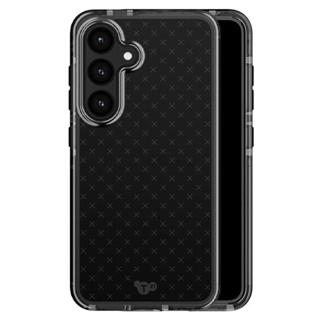 Tech21 Evo Check Case (Suits Galaxy S24) - Smokey Black