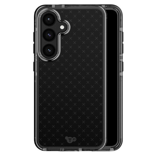 Tech21 Evo Check Case (Suits Galaxy S24 Plus) - Smokey Black