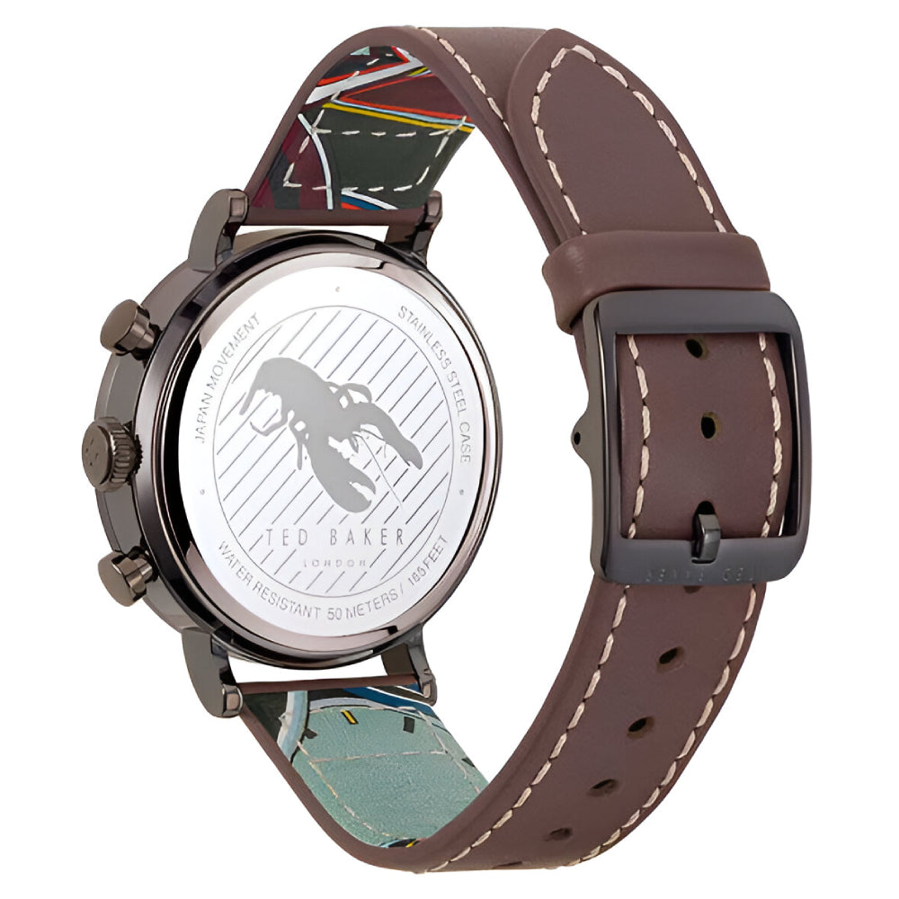 Ted Baker Marteni Brown Leather Strap Watch (BKPMRF902)