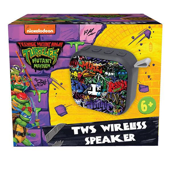 Teenage Mutant Ninja Turtles Graffiti Mini Bluetooth Speaker - Black