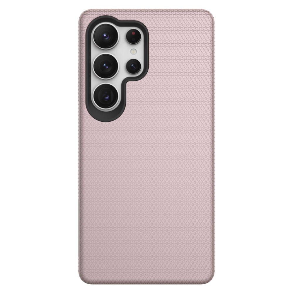 Soka Triangle Case (Suits Galaxy S25 Ultra) - Rose Gold