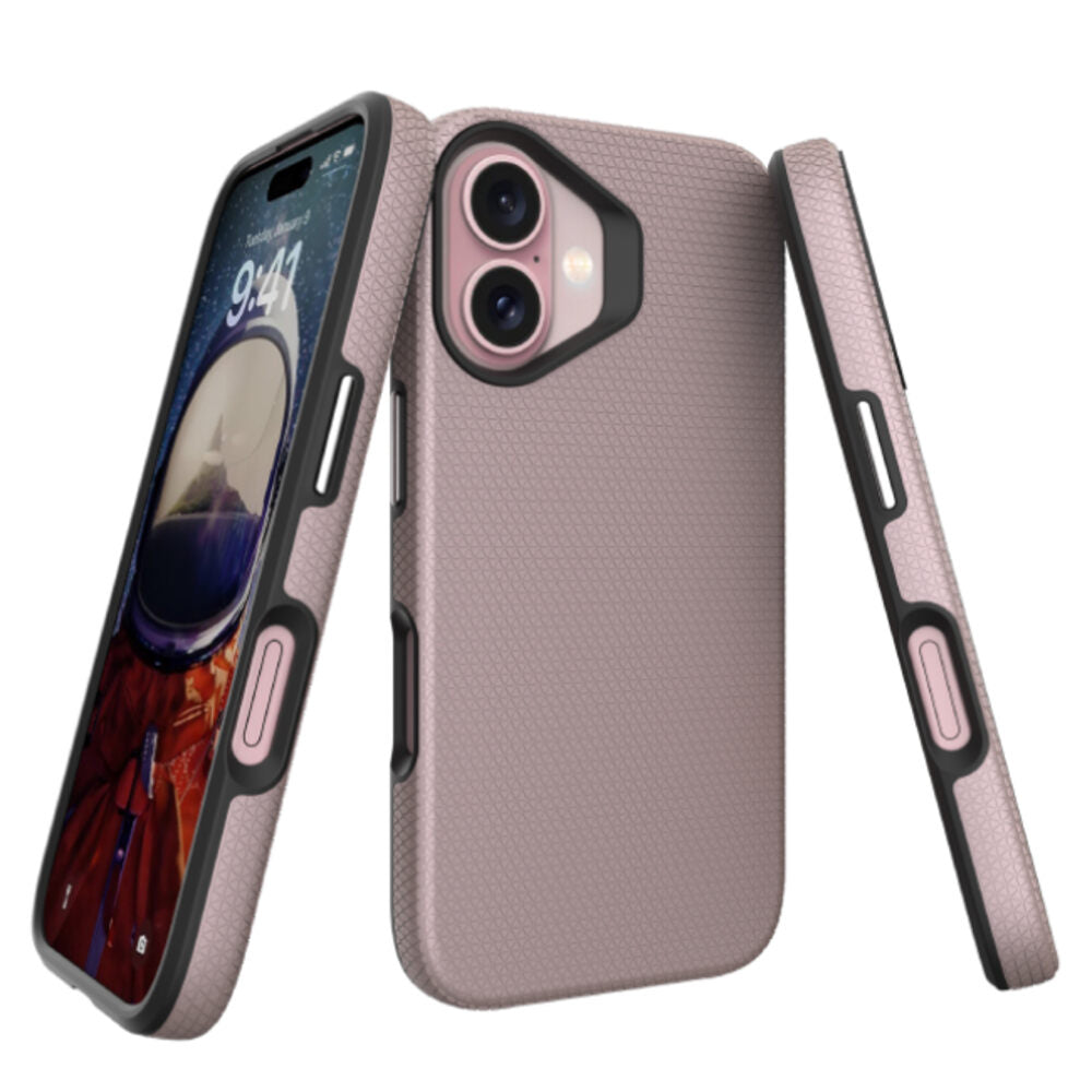 Soka Triangle Case (Suits iPhone 16) - Rose Gold