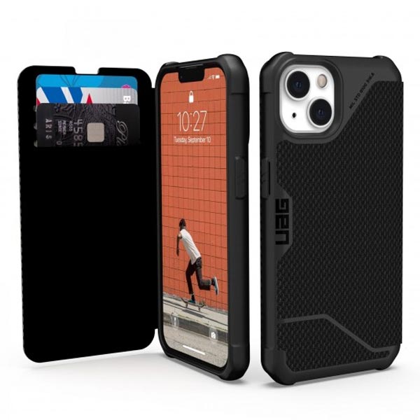 UAG Metropolis Folio Case (Suits iPhone 13 Pro) - Black