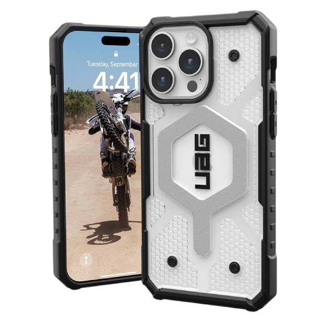 UAG Pathfinder MagSafe Case (Suits iPhone 16 Pro) - Ice