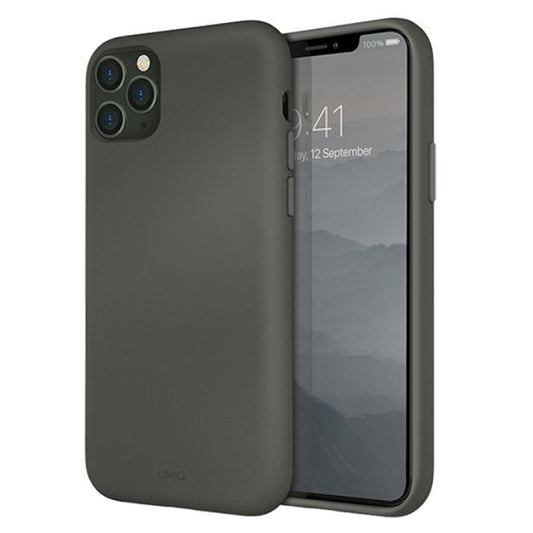 Uniq Lino Hue Protective Silicone Case (Suits iPhone 11 Pro Max) - Grey