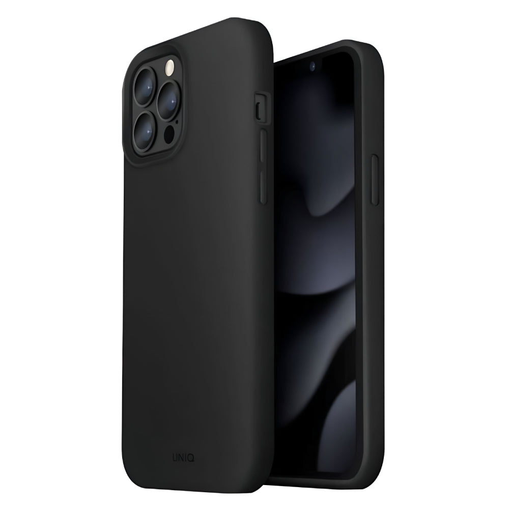 UNIQ Lino Hue Liquid Case (Suits iPhone 12 Pro Max) - Black