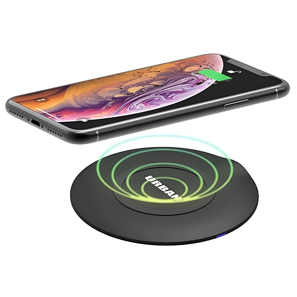 Urban Disc 15W Fast Wireless Charging Pad - Black