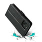 Urban Everyday Folio Wallet Flip Case with Card Slot (Suits iPhone 13) - Black