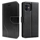 Urban Everyday Folio Wallet Flip Case with Card Slot (Suits iPhone 13) - Black