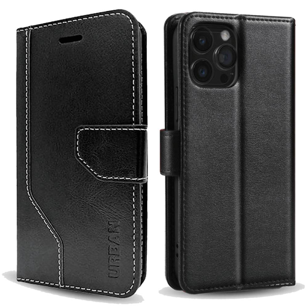 Urban Everyday Wallet Case (Suits iPhone 14 Pro) - Black