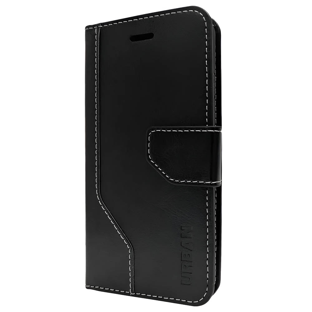 Urban Everyday Wallet Folio Case (Suits iPhone 12 Pro Max) - Black