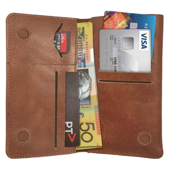 Urban Universal All-in-1 Wallet Case with Card Slots (Suits 4.7-inch Mobile Phones) - Tan