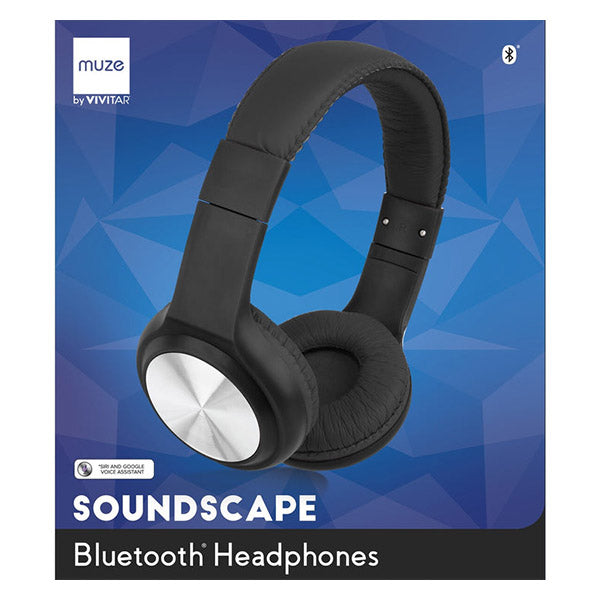 Vivitar Premium Bluetooth Over Ear Headphones - Black