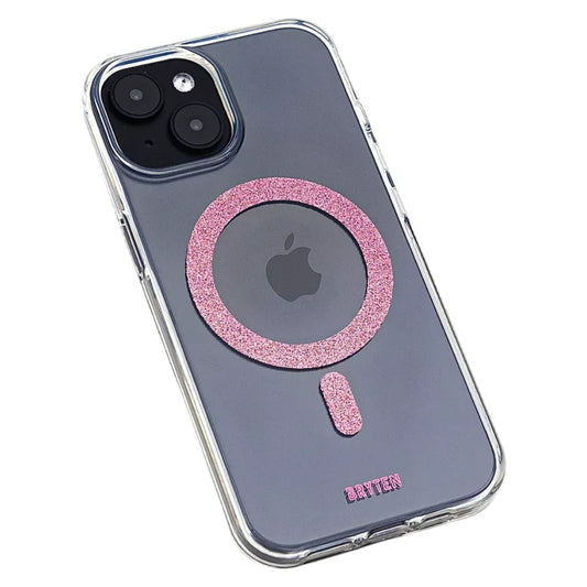Bryten MagFX MagSafe Case (Suits iPhone 15) - Pink Glitter