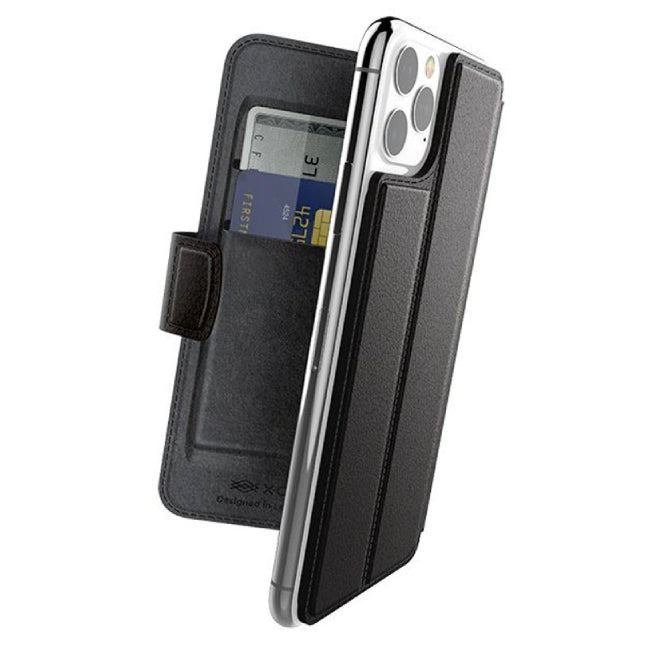 X-Doria Folio Air Wallet Flip Protective Case (Suits iPhone 11 Pro Max) - Black