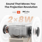 Yaber T2 Portable Projector [Sound by JBL & Built-in Battery, 1080P FHD]
