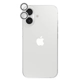 ZAGG Luxury Camera Rings Silver Glitter (Suits iPhone 16/ 16 Plus) - Silver