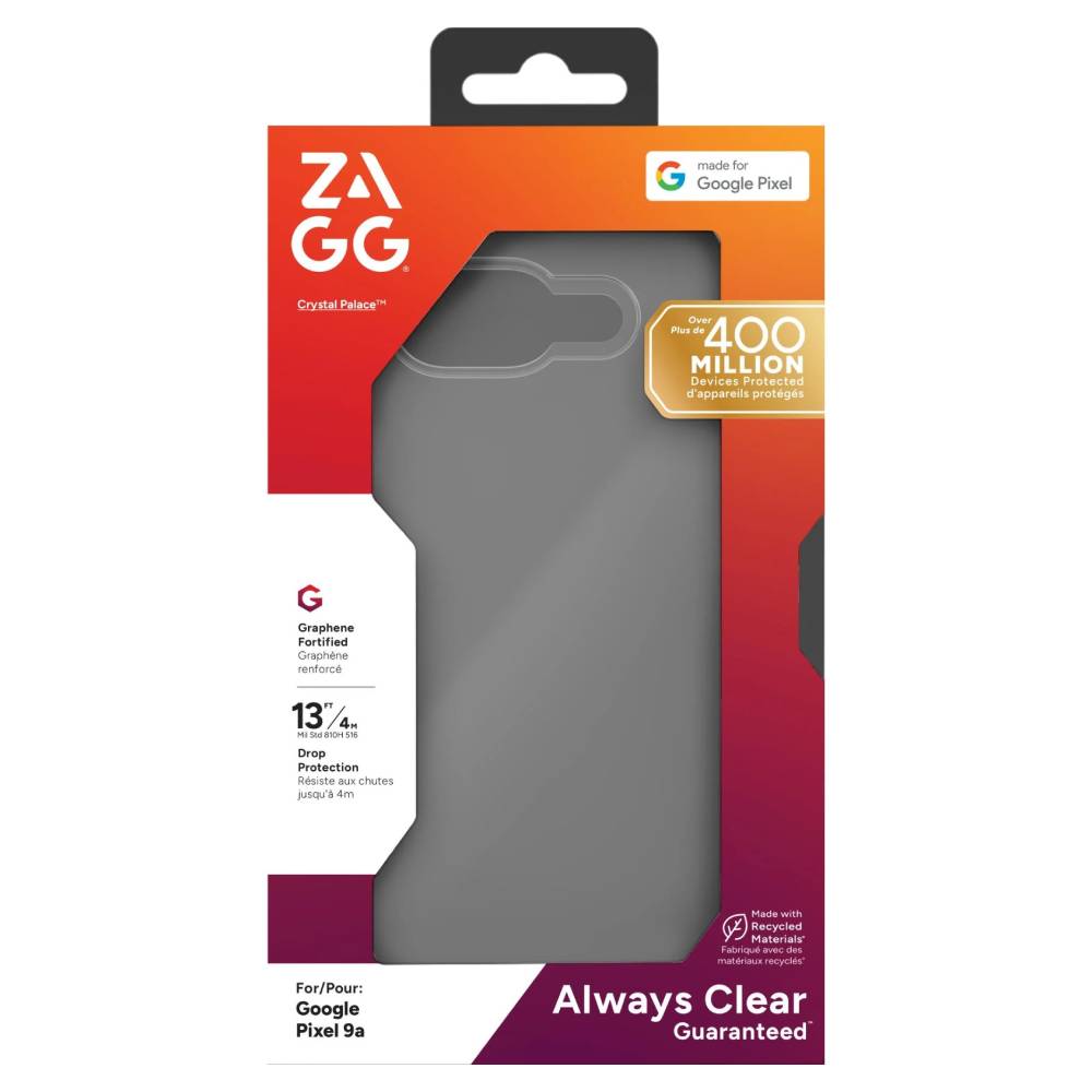 ZAGG Crystal Palace Case (Suits Google Pixel 9A) - Clear