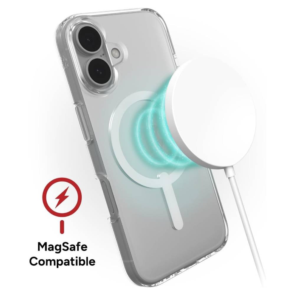 ZAGG Crystal Palace Lite Snap MagSafe Case (Suits iPhone 16) - Clear