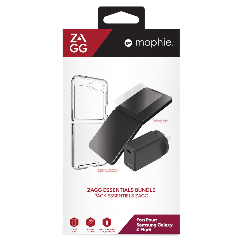 ZAGG Essential Bundle (Suits Galaxy Z Flip6/ Flip7 FE)
