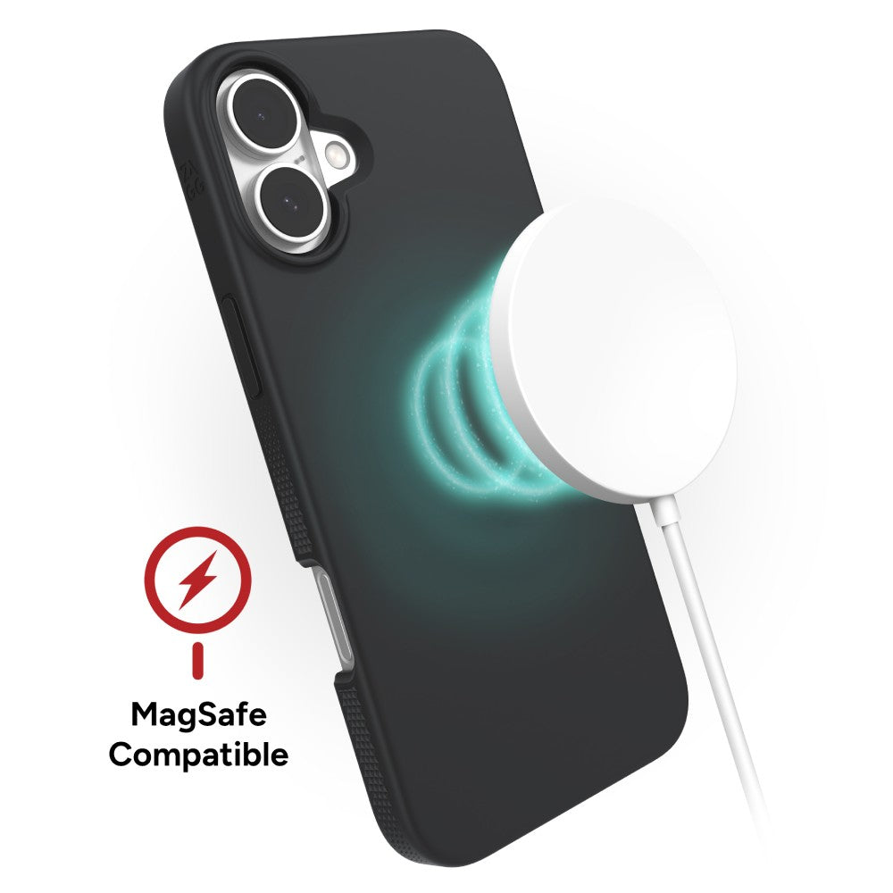 ZAGG Manhattan Snap MagSafe Case (Suits iPhone 16 Plus) - Black