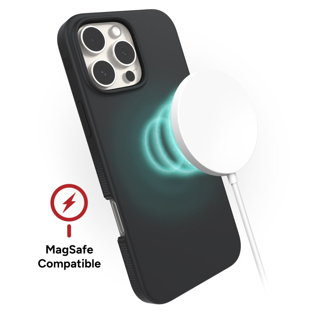 ZAGG Manhattan Snap MagSafe Case (Suits iPhone 16 Pro) - Black